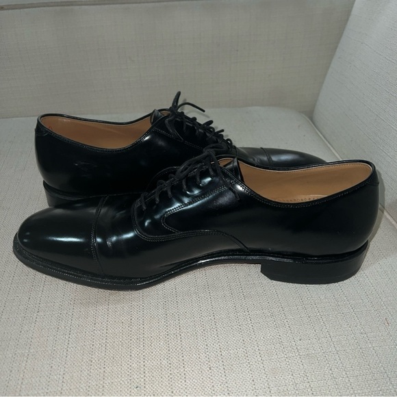 Johnston Murphy Dress Shoes Mens Sz 13B/2A Melton Black Cap Toe Oxfords 22-02981 - Picture 7 of 10